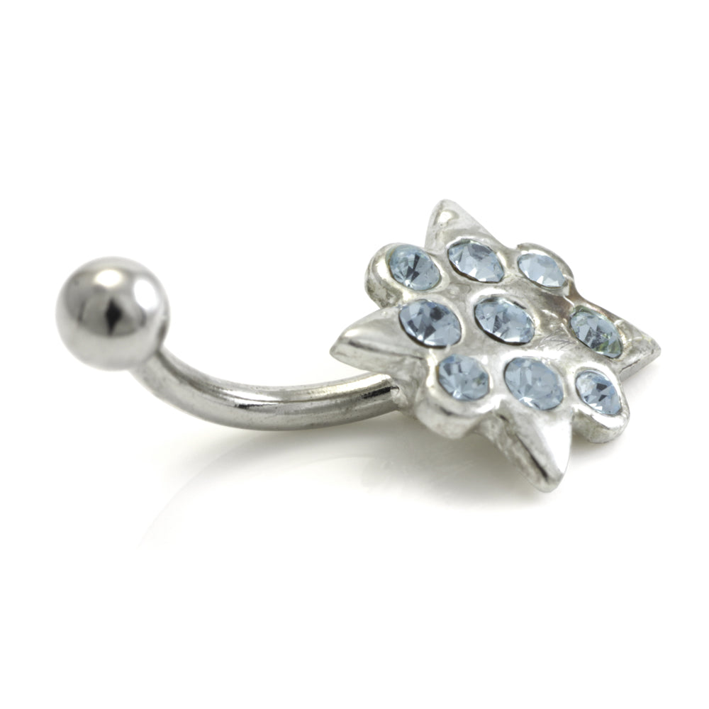SALE - Steel External Gem Star Micro Banana