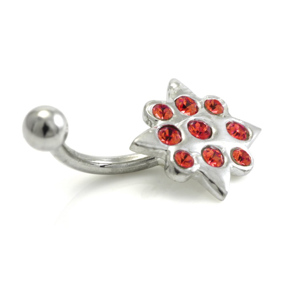SALE - Steel External Gem Star Micro Banana