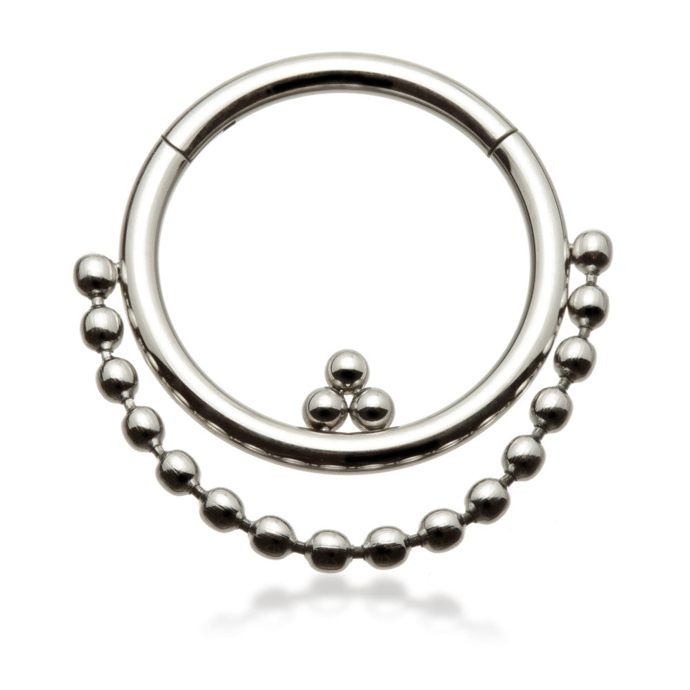 Steel Bead Chain Hinged Ring