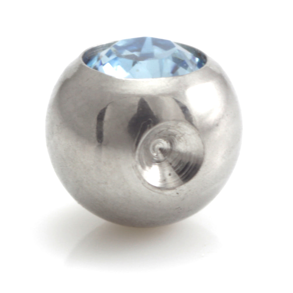 Steel Clip In Gem Ball