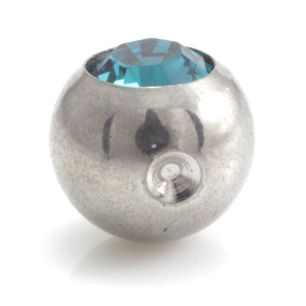 Steel Clip In Gem Ball