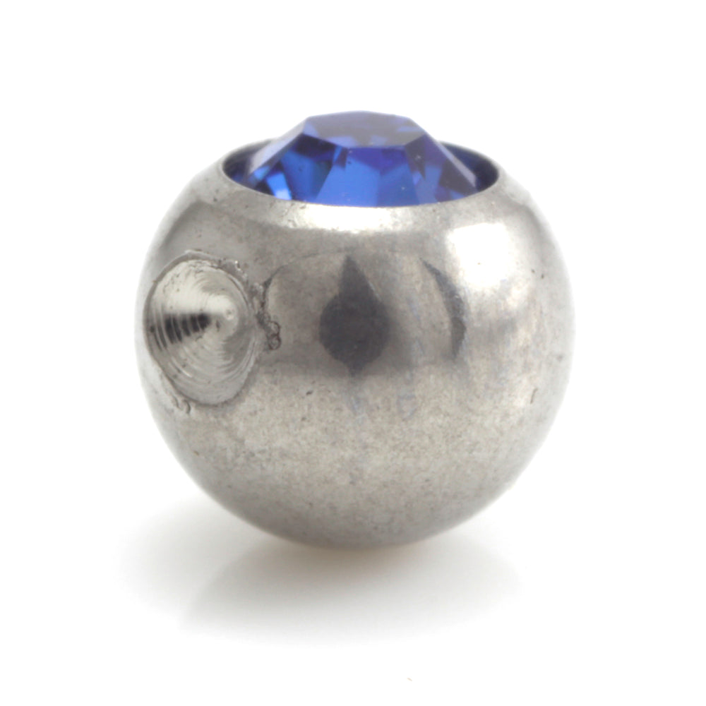 Steel Clip In Gem Ball