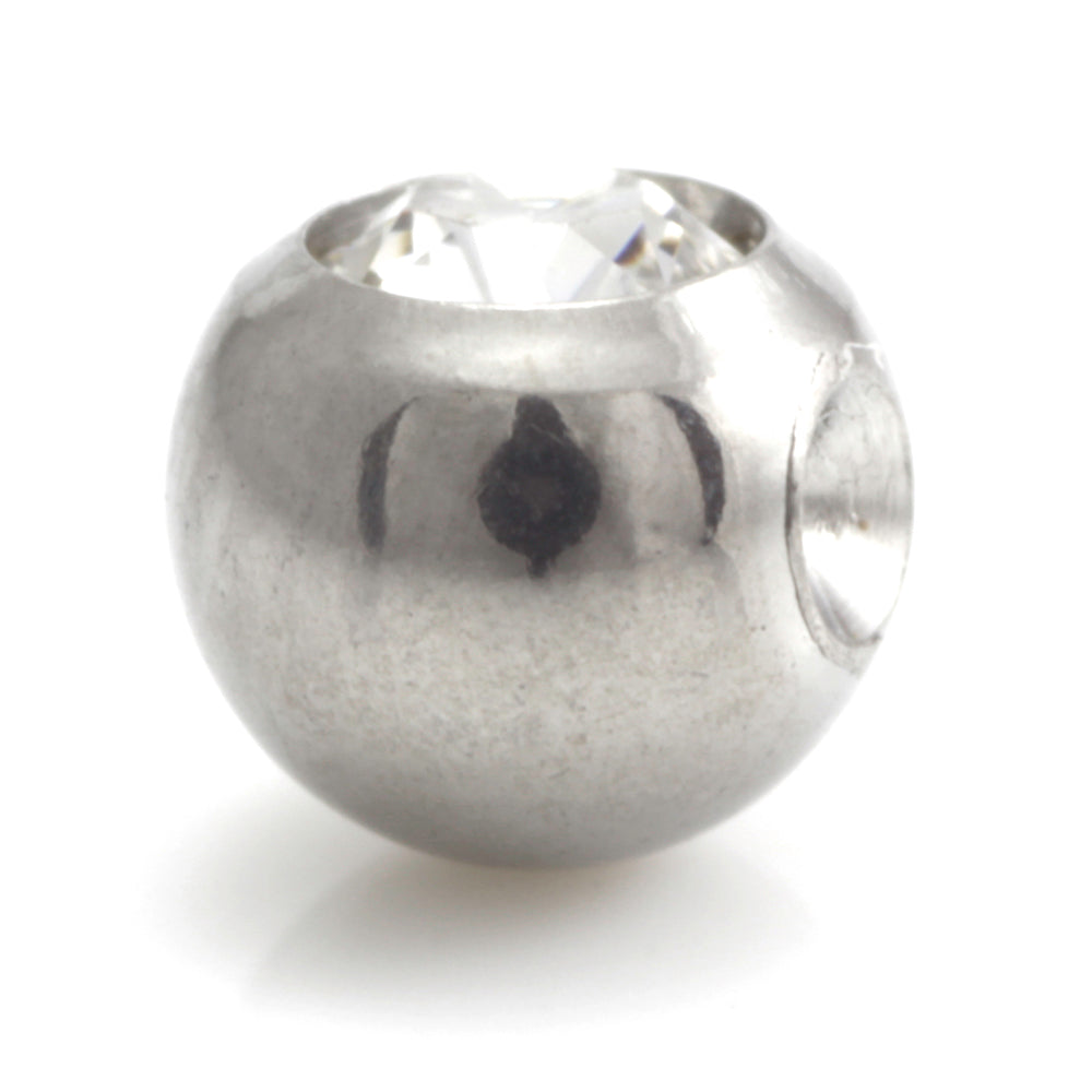 Steel Clip In Gem Ball