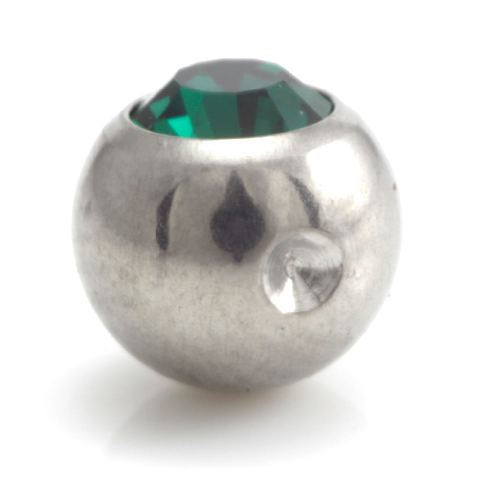 Steel Clip In Gem Ball