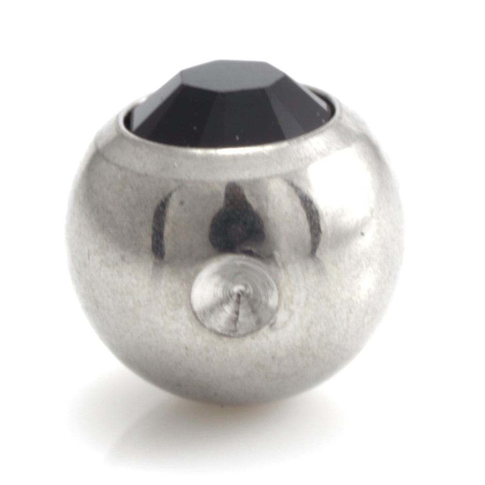 Steel Clip In Gem Ball
