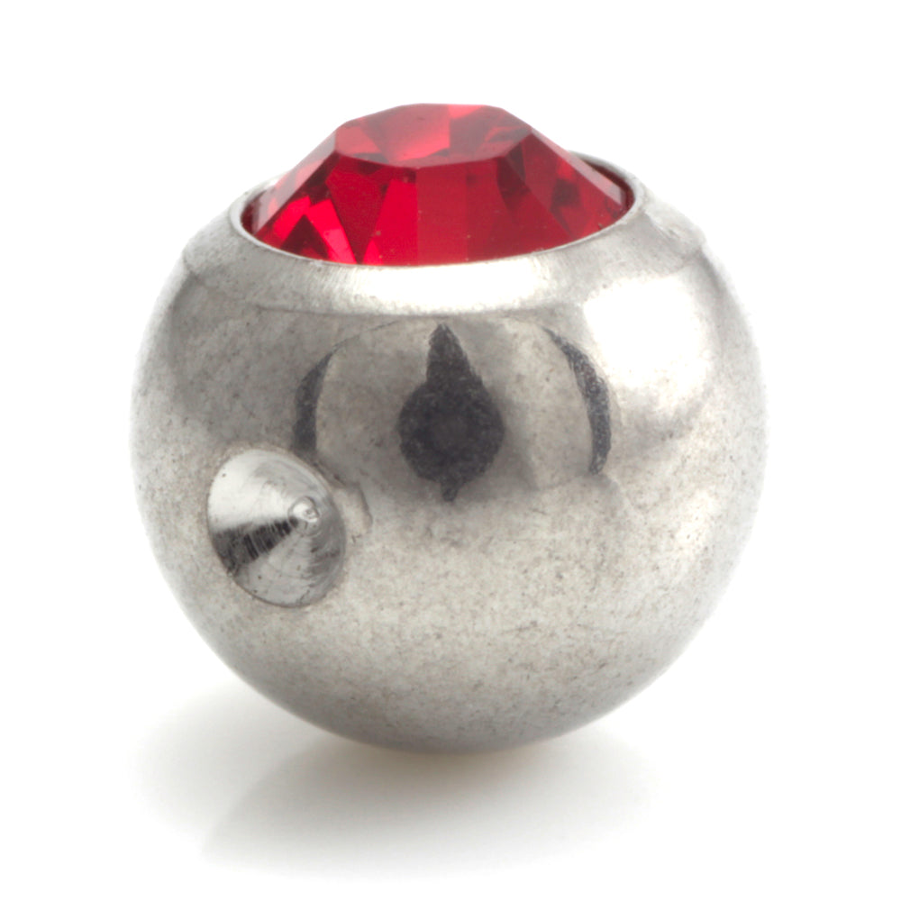 Steel Clip In Gem Ball