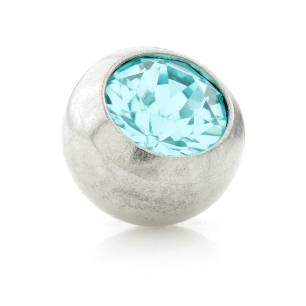 Steel Clip In Gem Ball