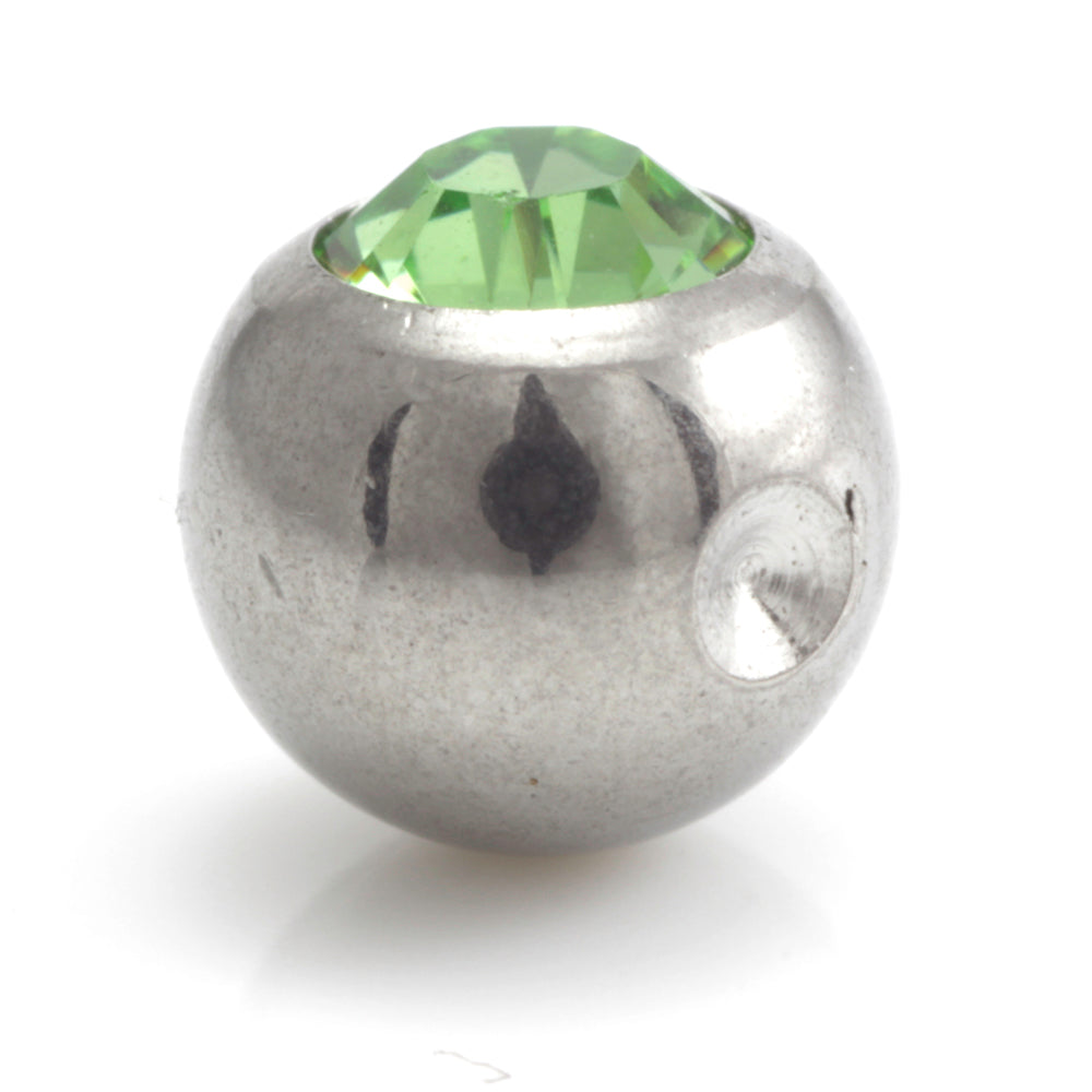 Steel Clip In Gem Ball