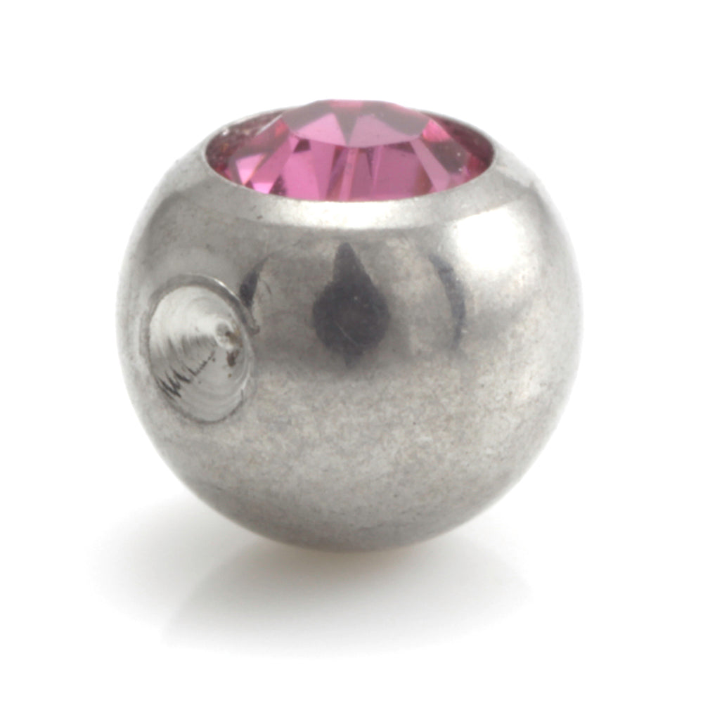 Steel Clip In Gem Ball