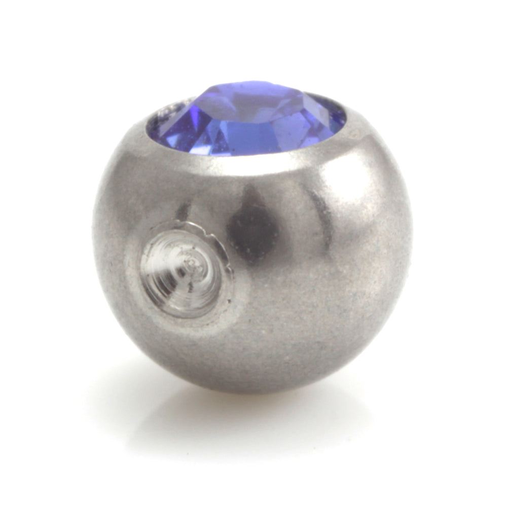 Steel Clip In Gem Ball