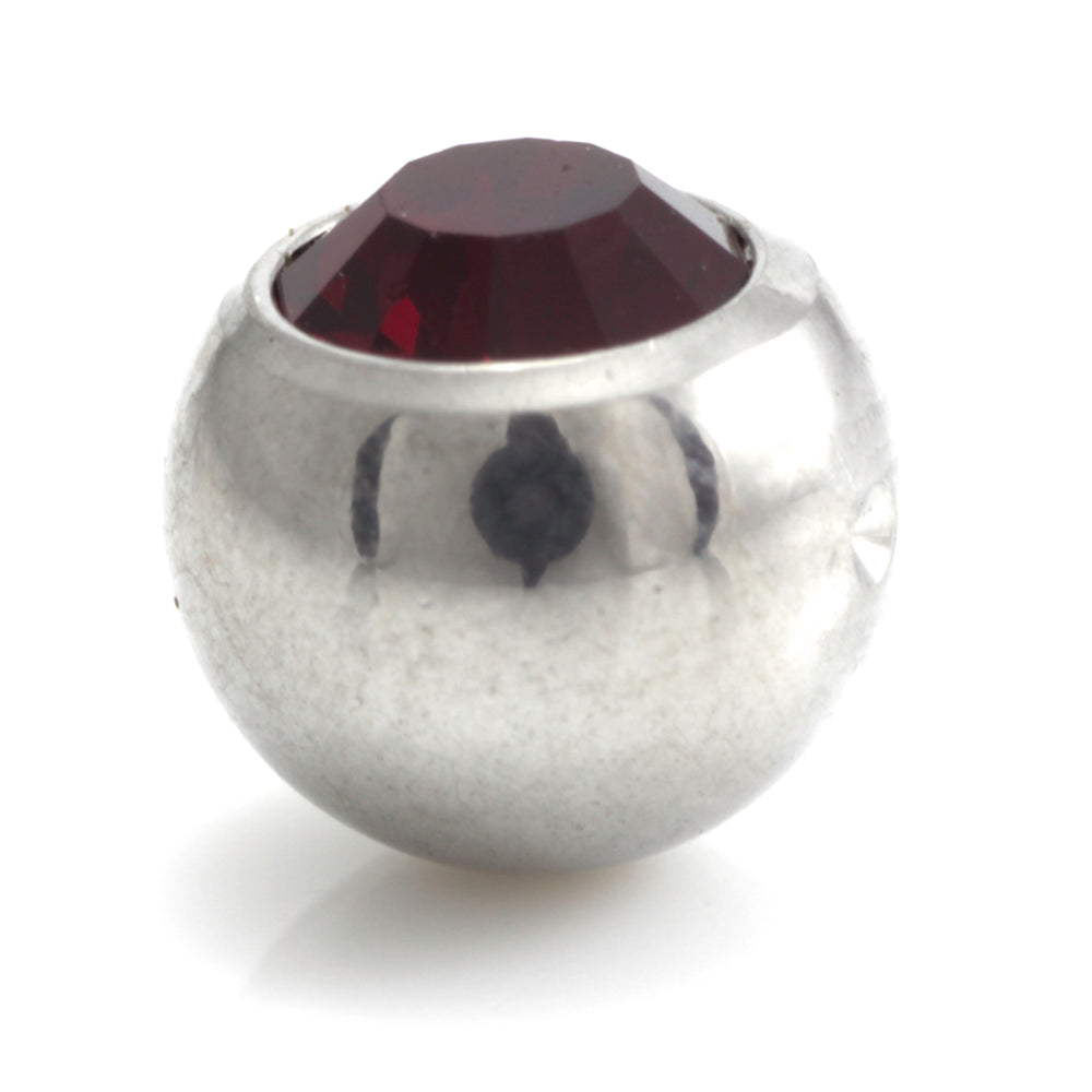 Steel Clip In Gem Ball