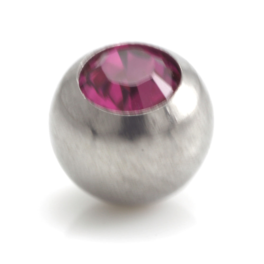Steel External Thread Forward Facing Gem Ball