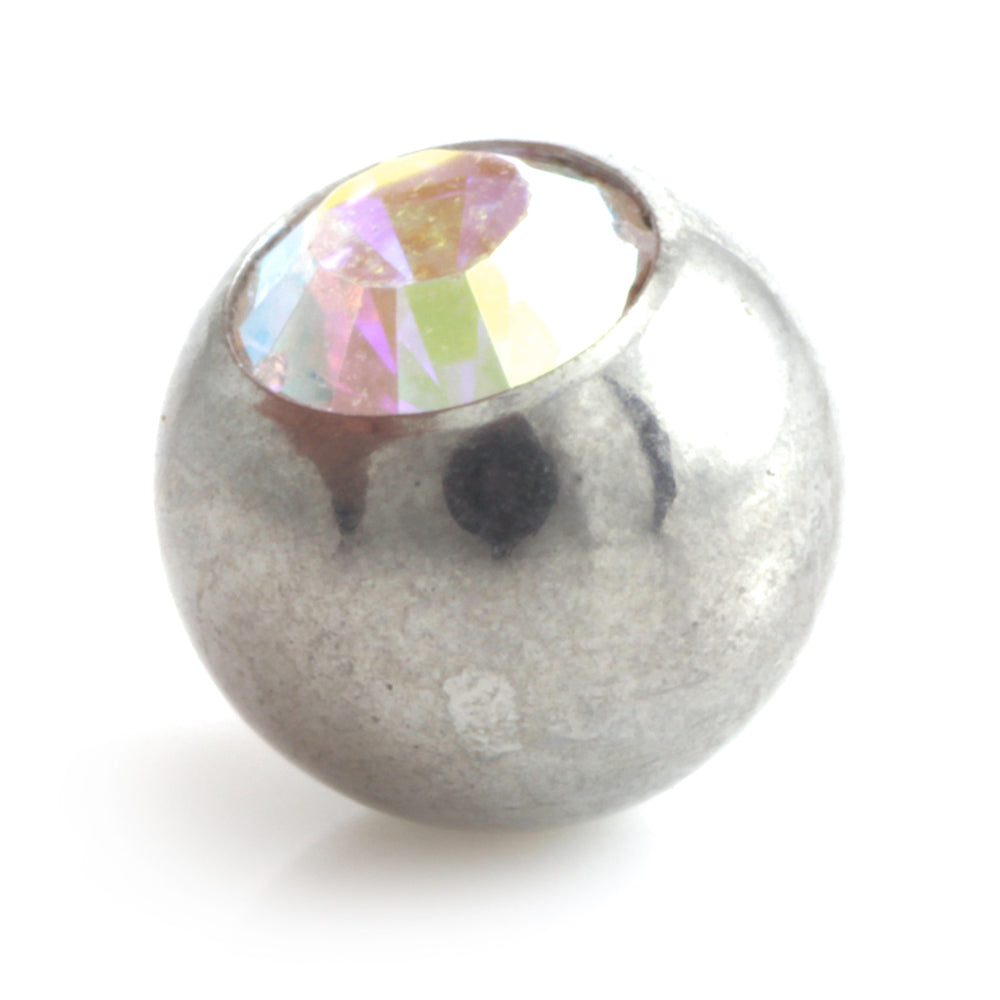 Steel External Thread Forward Facing Gem Ball