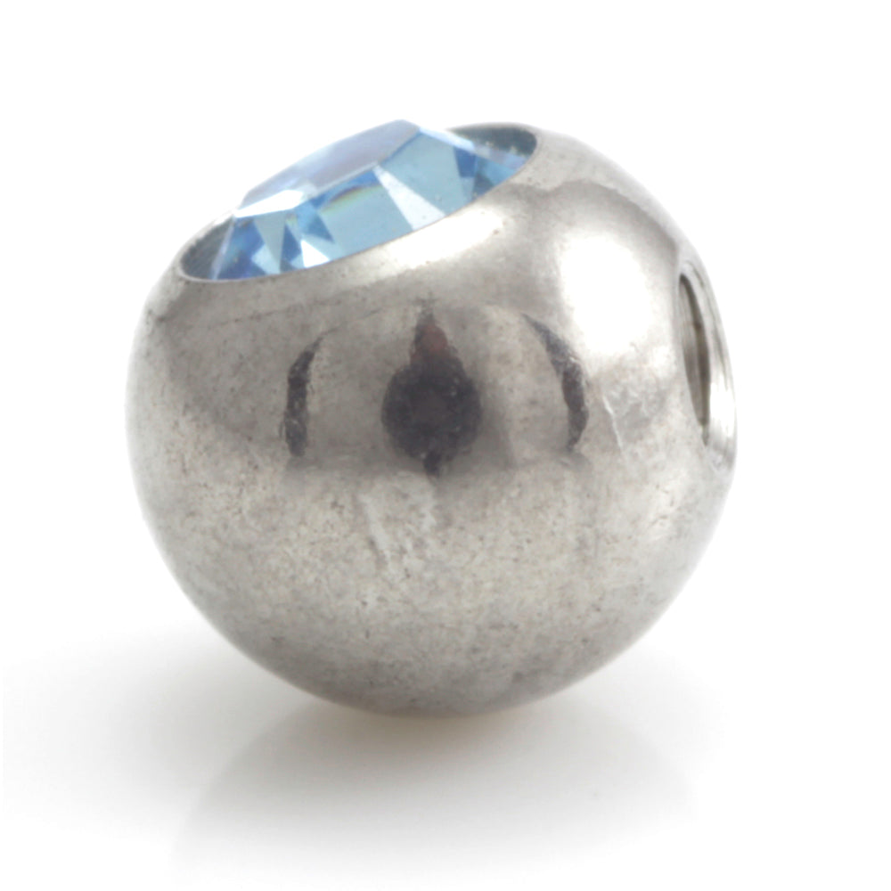 Steel External Thread Forward Facing Gem Ball