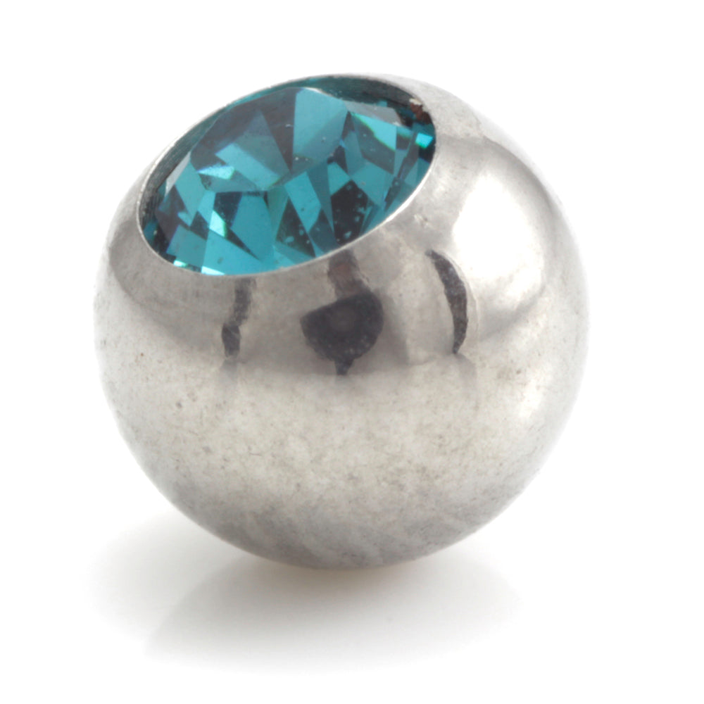 Steel External Thread Forward Facing Gem Ball