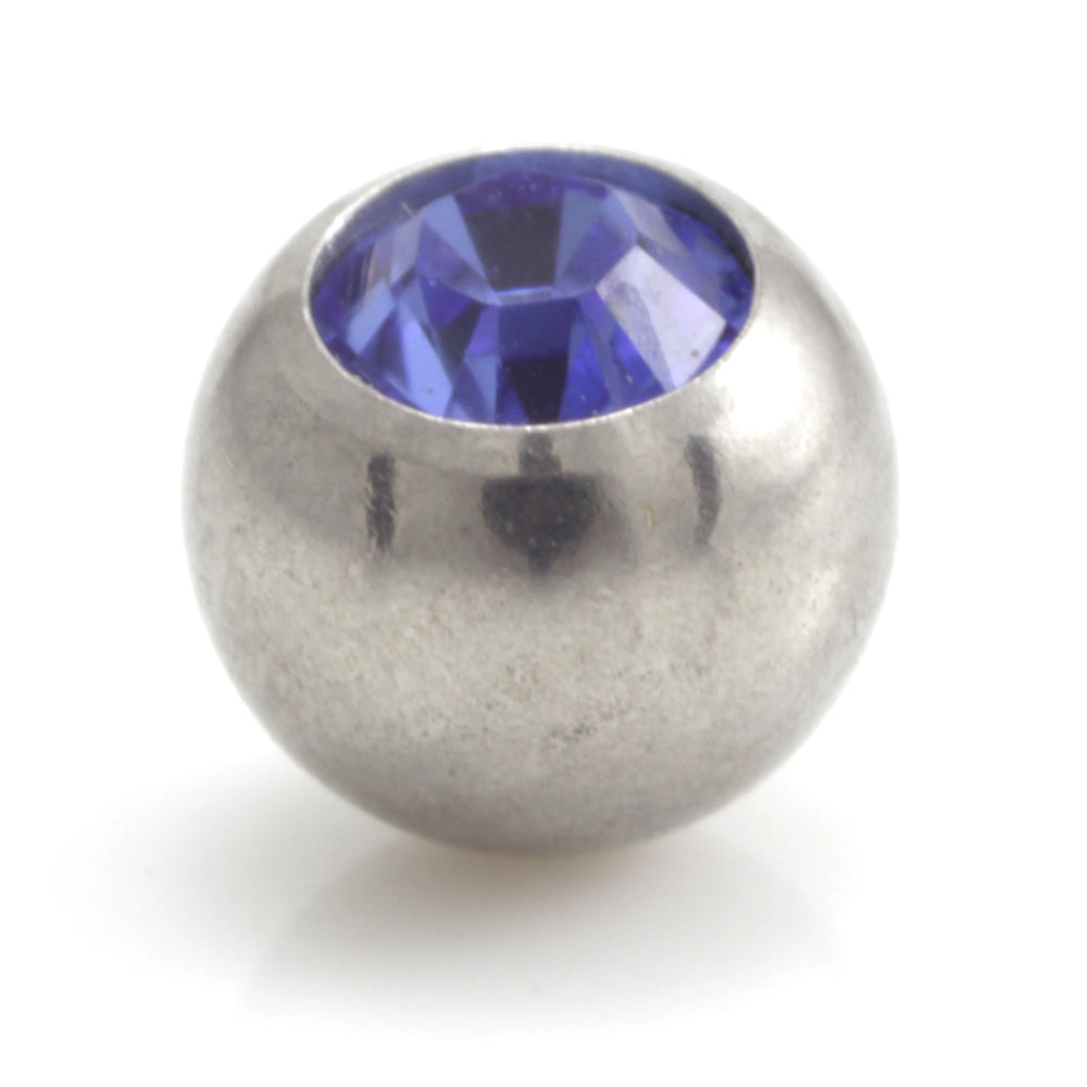 Steel External Thread Forward Facing Gem Ball