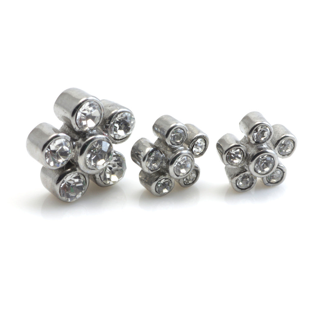 Steel External Thread Gem Flower Attachment