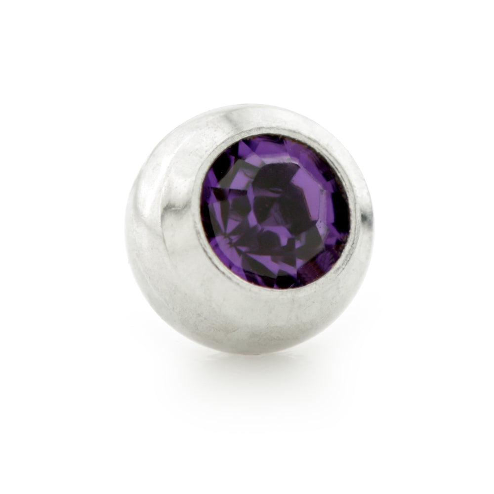 Steel External Thread Micro Gem Ball