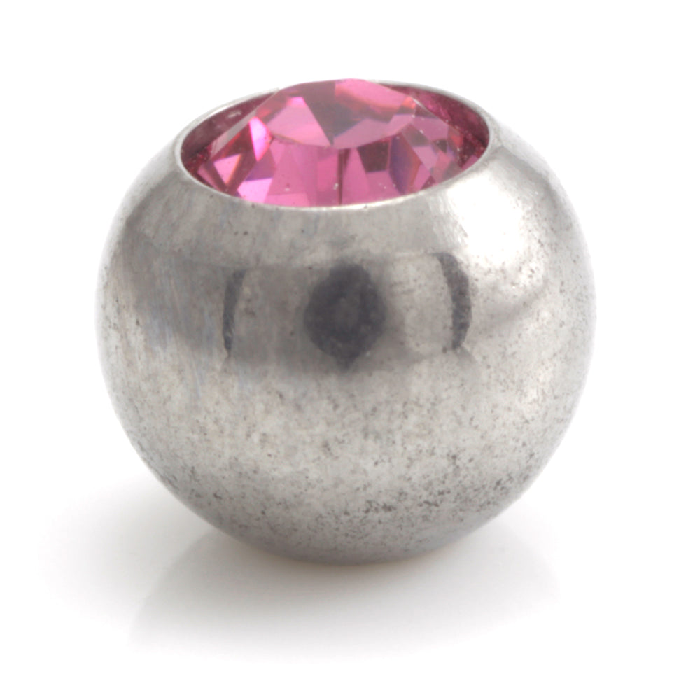 Steel External Thread Micro Gem Ball