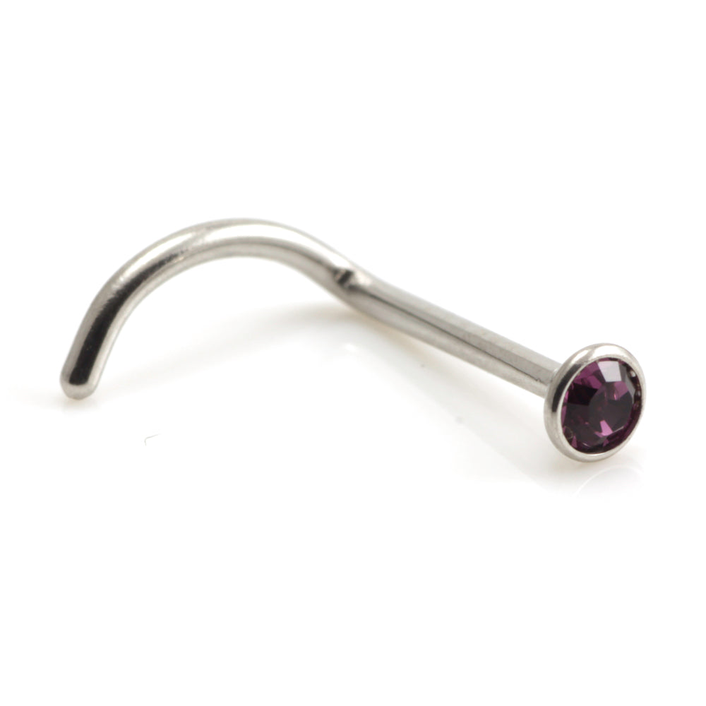Steel Gem Nose Stud - SNS1