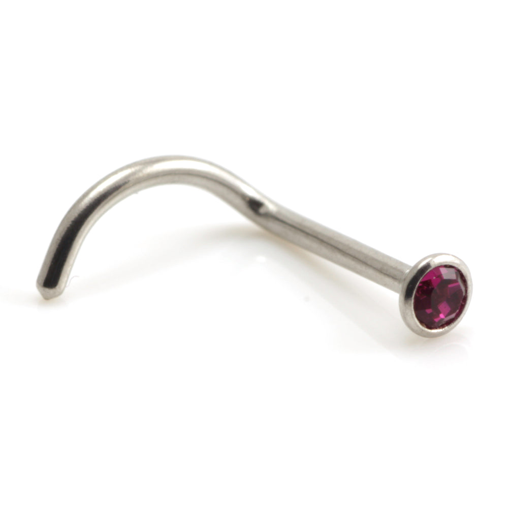 Steel Gem Nose Stud - SNS1