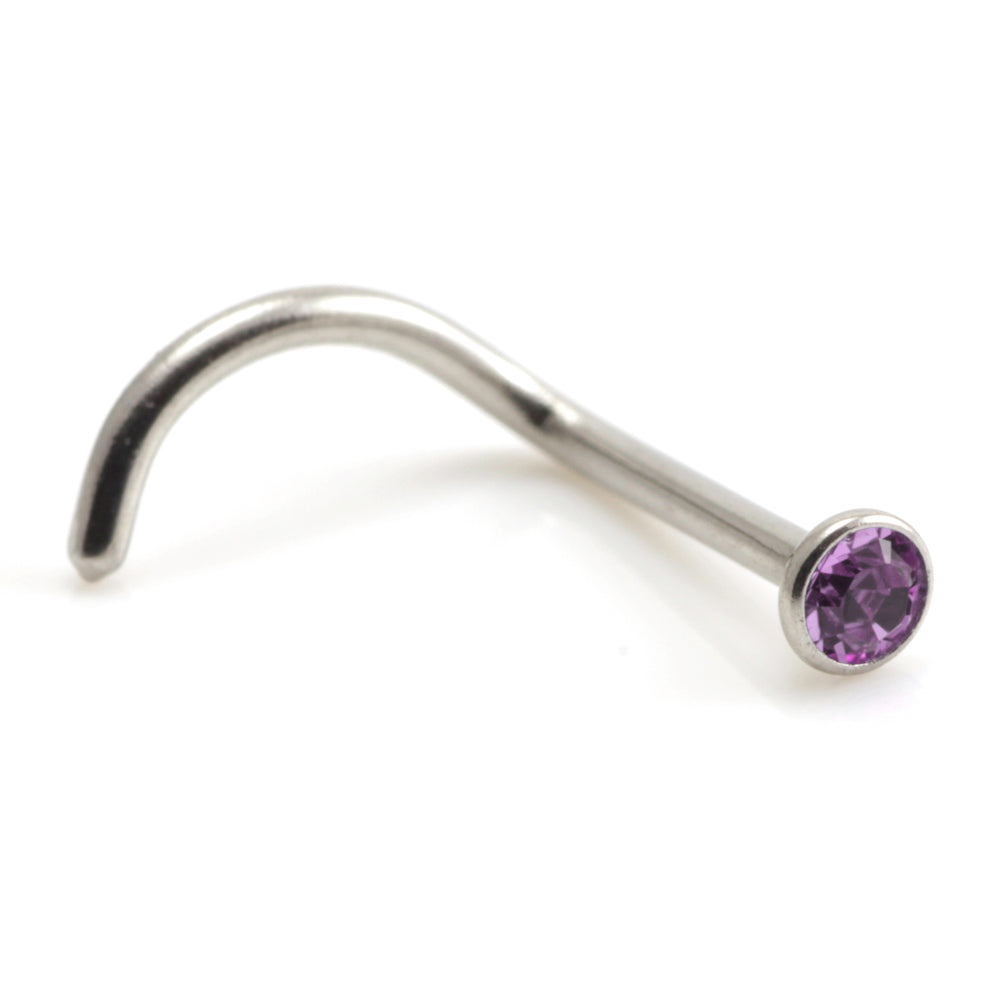 Steel Gem Nose Stud - SNS1