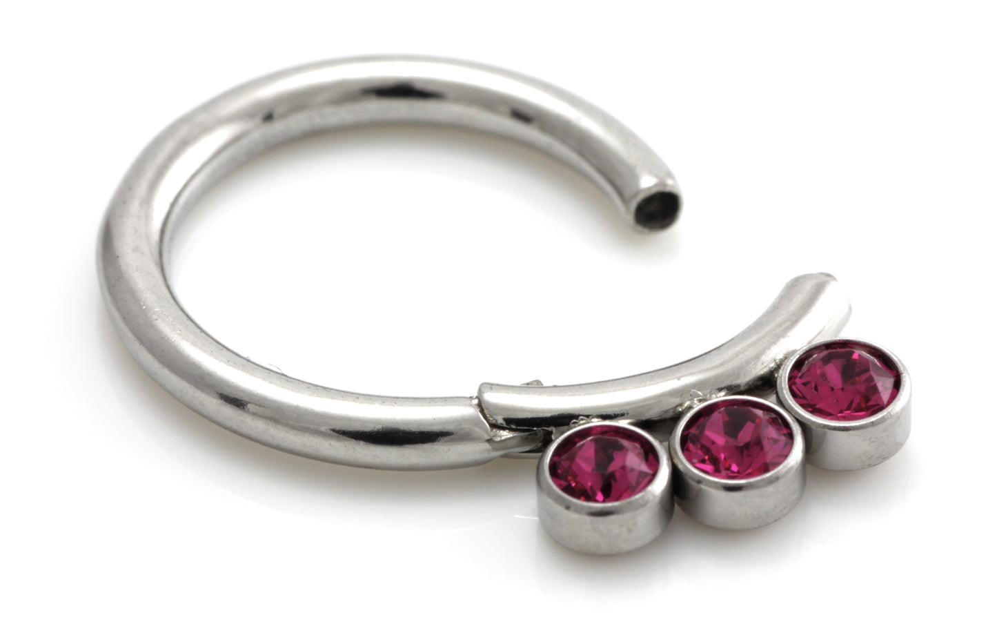 Steel Jewel Hinged Segment Ring