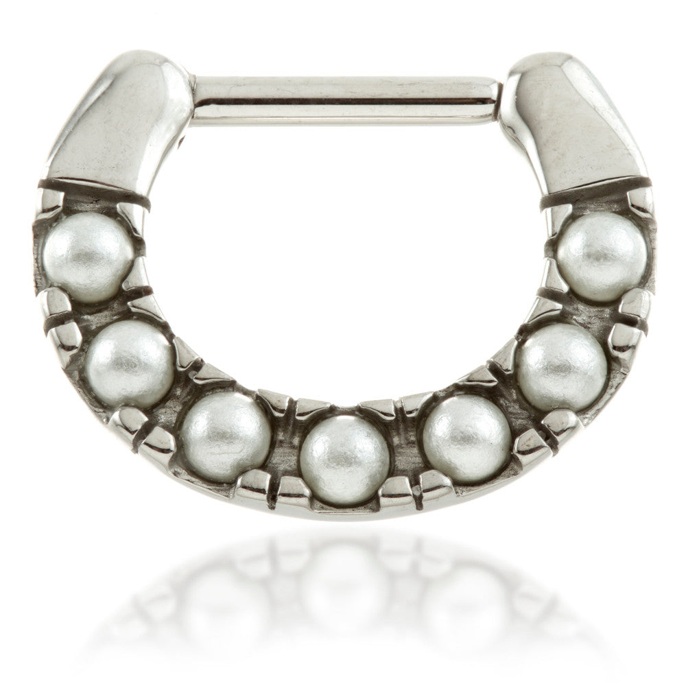 Steel Pearl Septum Ring