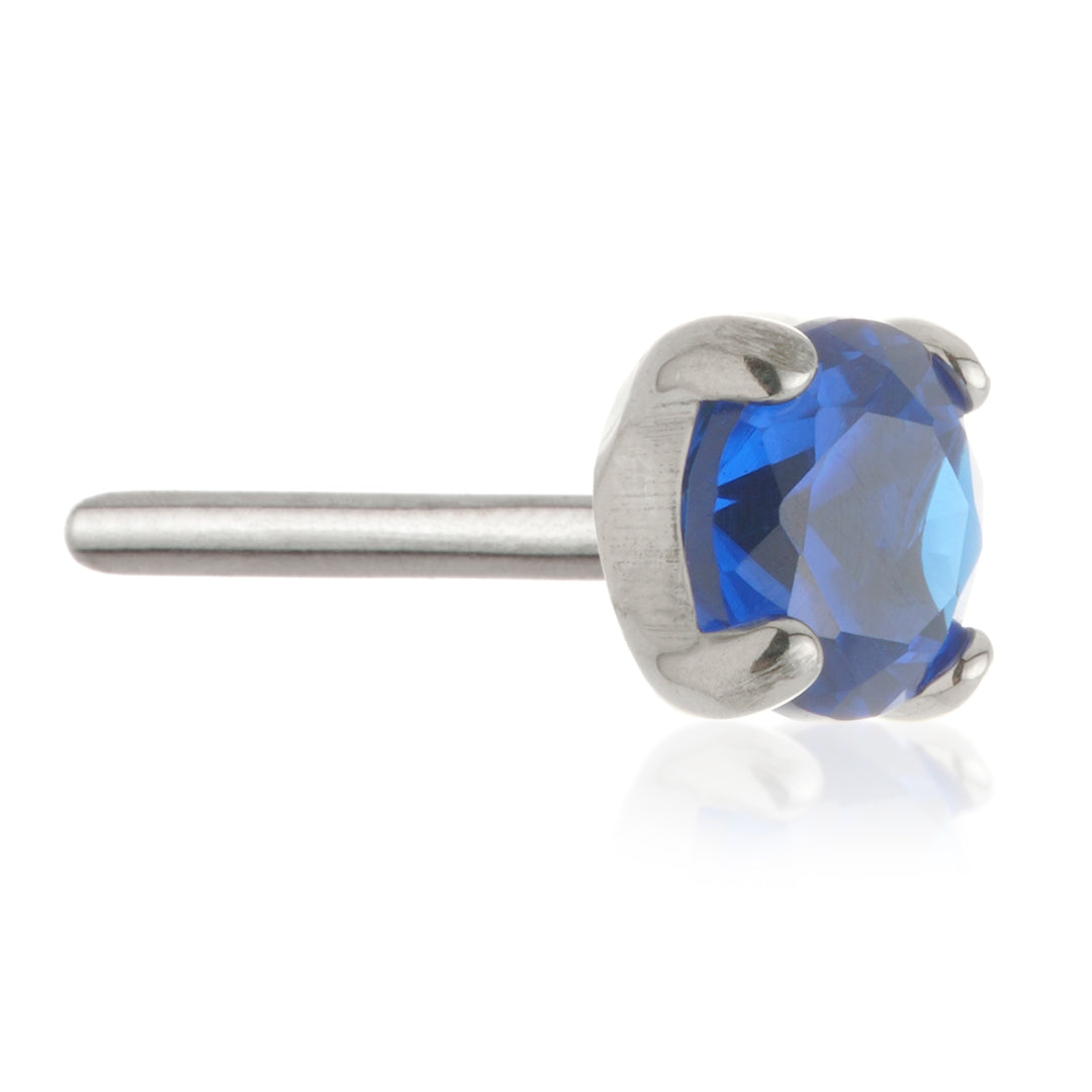 Threadless Ti Prong Set Gem