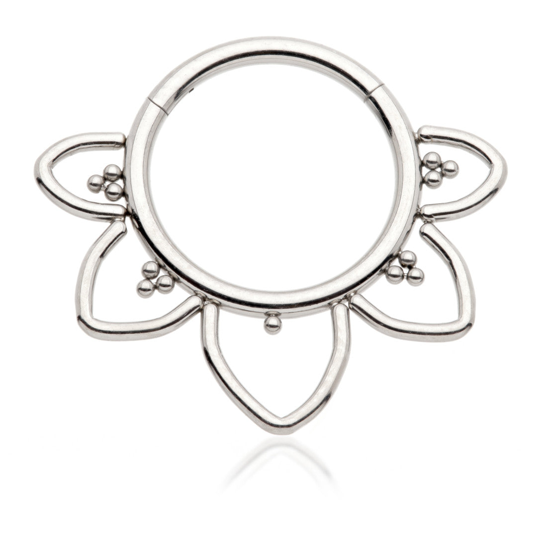 Ti Couture Lotus Petal Hinge Ring