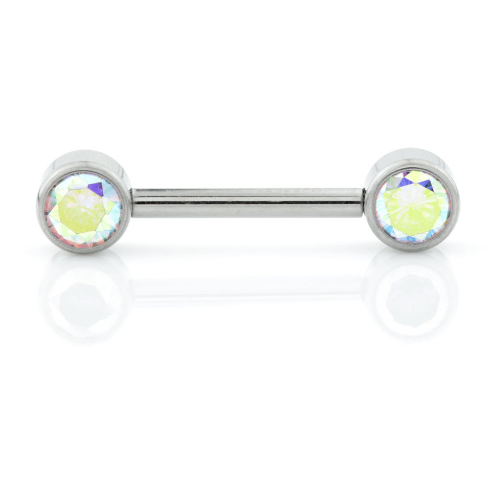 Ti Internal Forward Facing Double Jewelled Disk Barbell 1.6mm