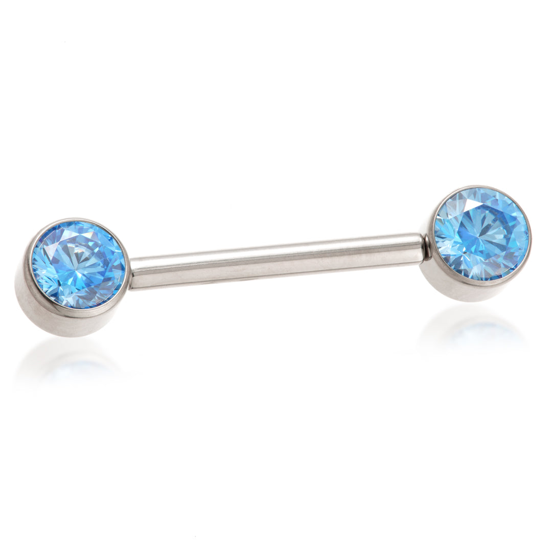 Ti Internal Forward Facing Double Jewelled Disk Barbell 1.6mm