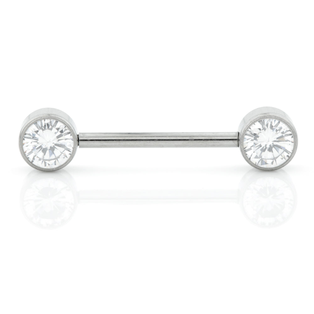 Ti Internal Forward Facing Double Jewelled Disk Barbell 1.6mm