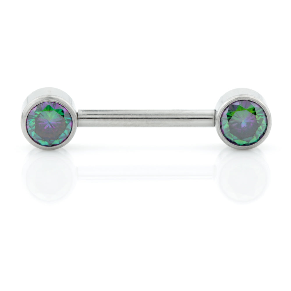 Ti Internal Forward Facing Double Jewelled Disk Barbell 1.6mm