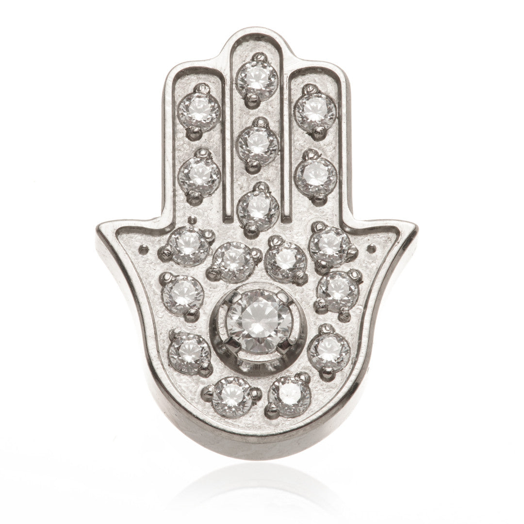 Ti Internal Jewelled Hamsa Hand Attachment