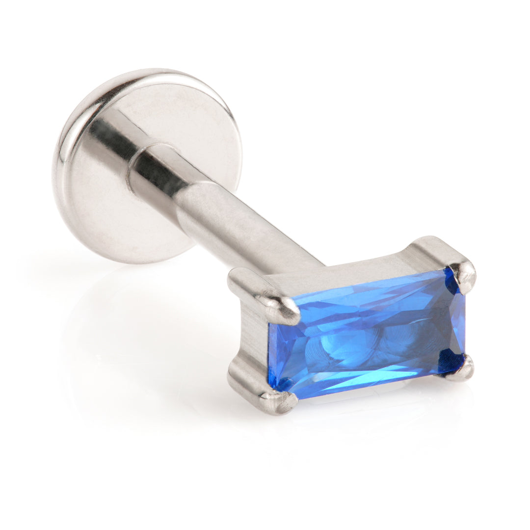 Ti Internal Labret with Mini Baguette Gem Attachment