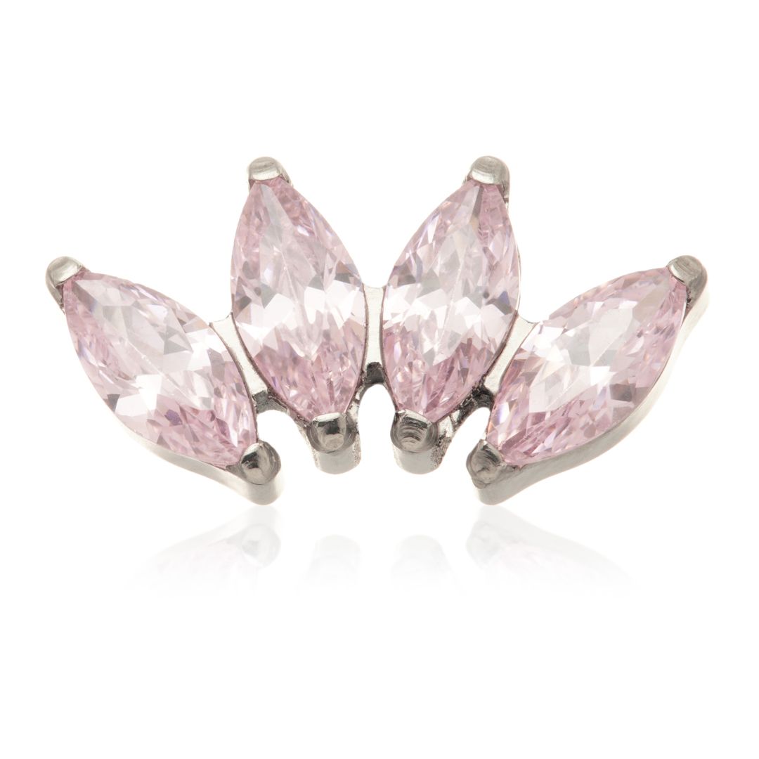 Ti Internal Marquise Gem Cluster Attachment - Crystal