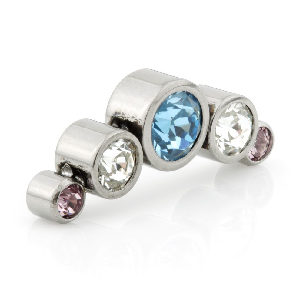 Ti Internal Multi Gem Crescent Attachment