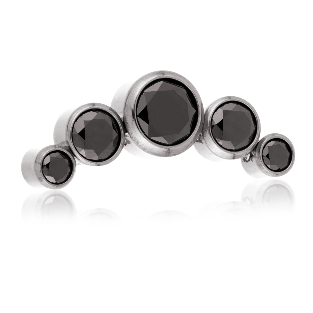 Ti Internal Multi Gem Crescent Attachment