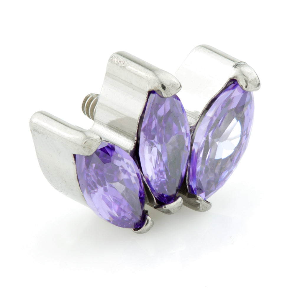 Ti Internal Triple Marquise Gem Attachment