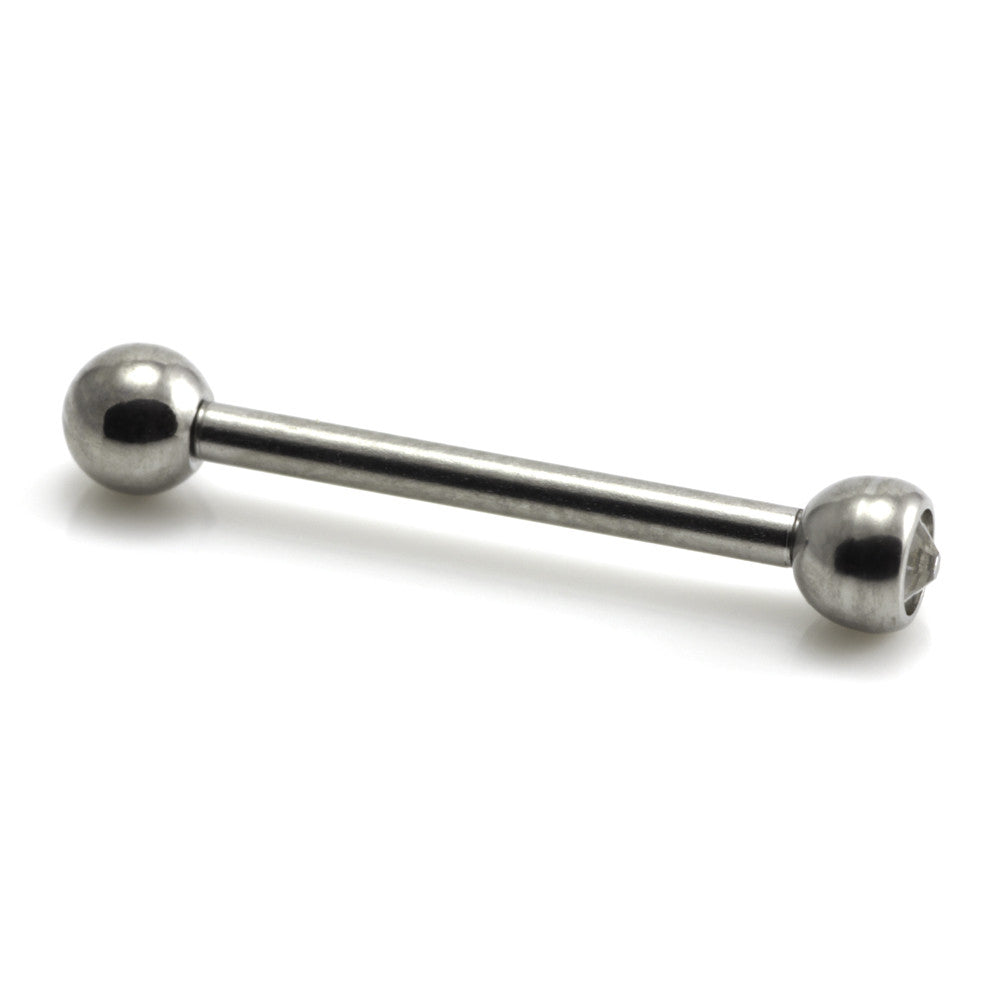 Ti Micro Single Gem Barbell