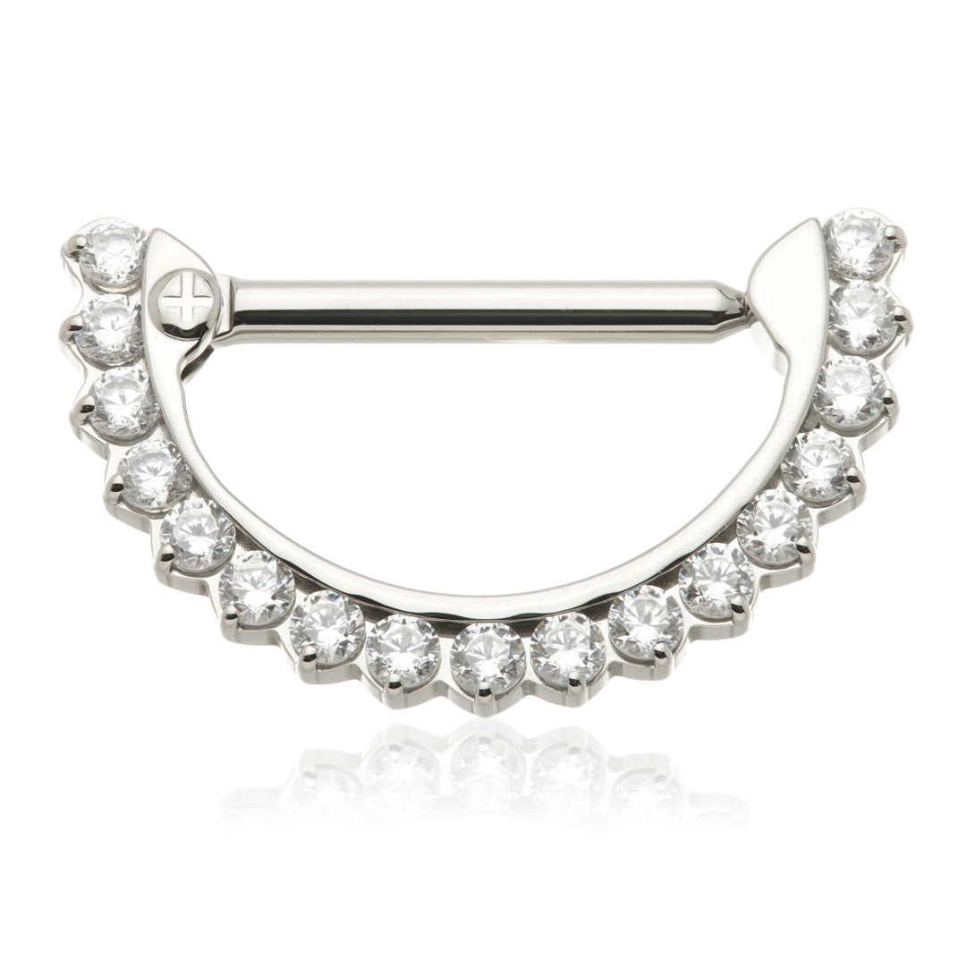 Ti Pave Jewelled Nipple Clicker