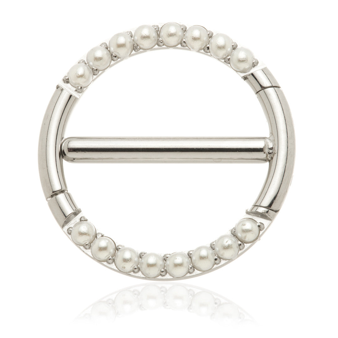 Ti Pearl Double Nipple Clicker