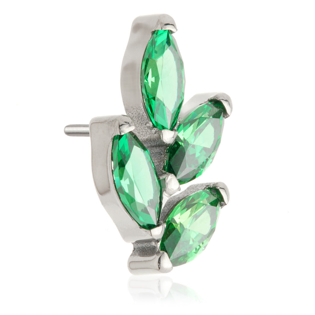 Ti Threadless Marquise Leaf Shape Attachment