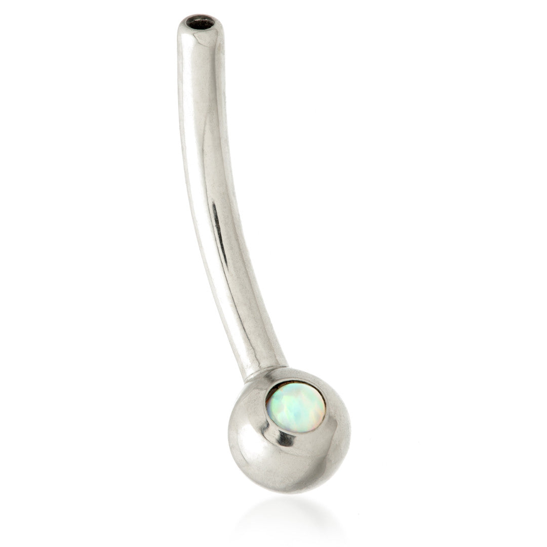Ti Threadless Micro Banana Stem with Fixed Opal Ball (1.2mm)
