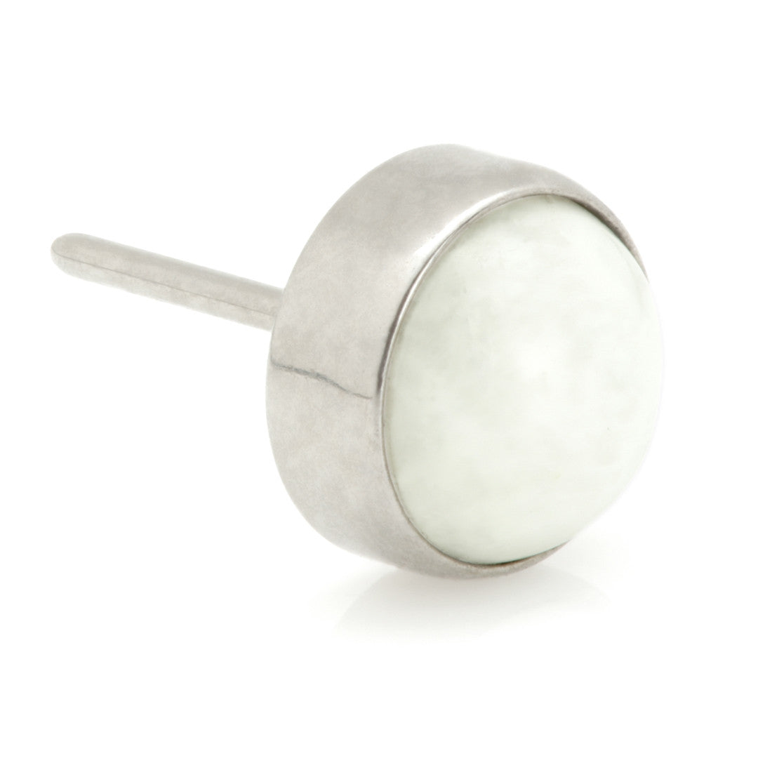 Ti Threadless Moonstone Bezel Attachment