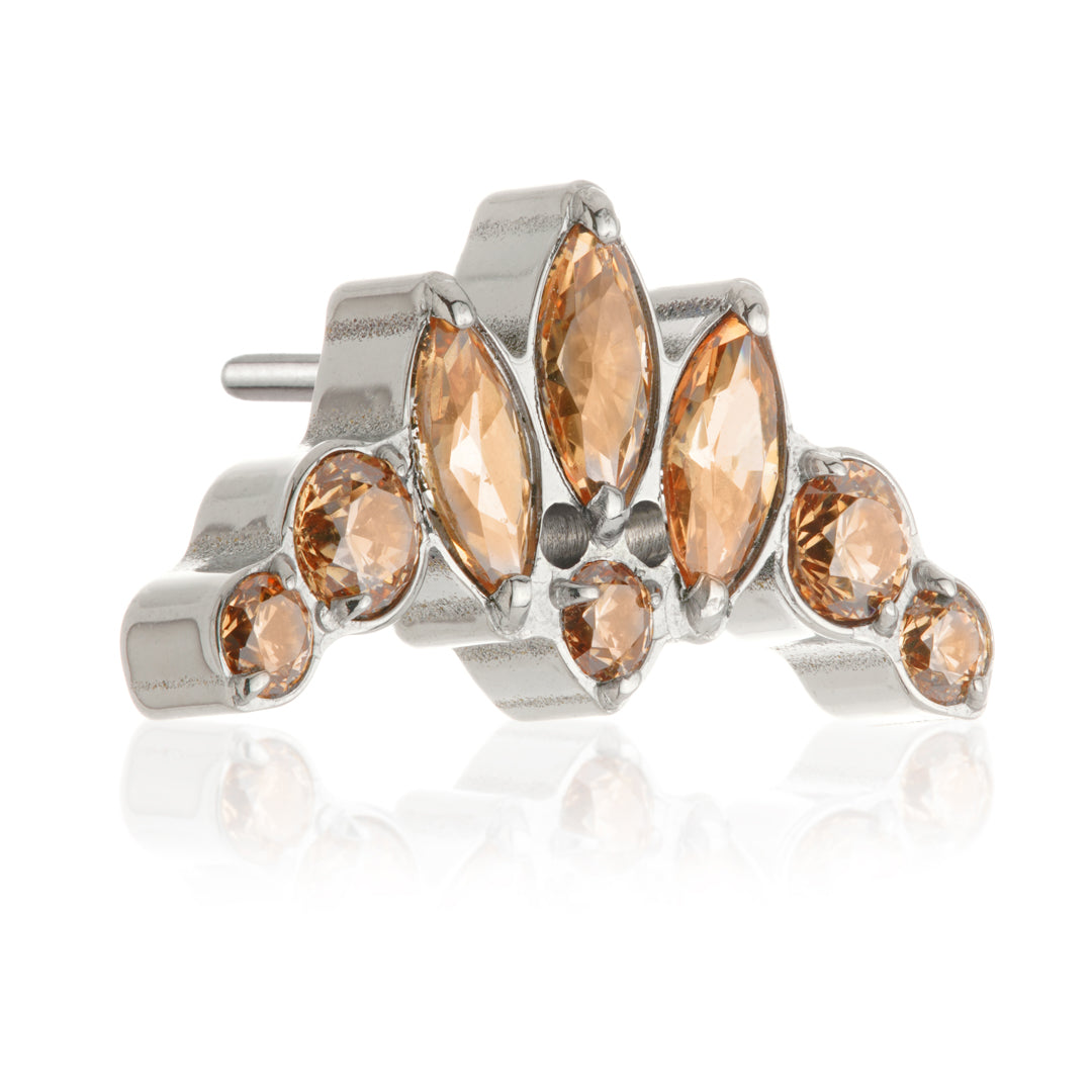 TiC Fleur De Lis Jewelled Threadless Attachment