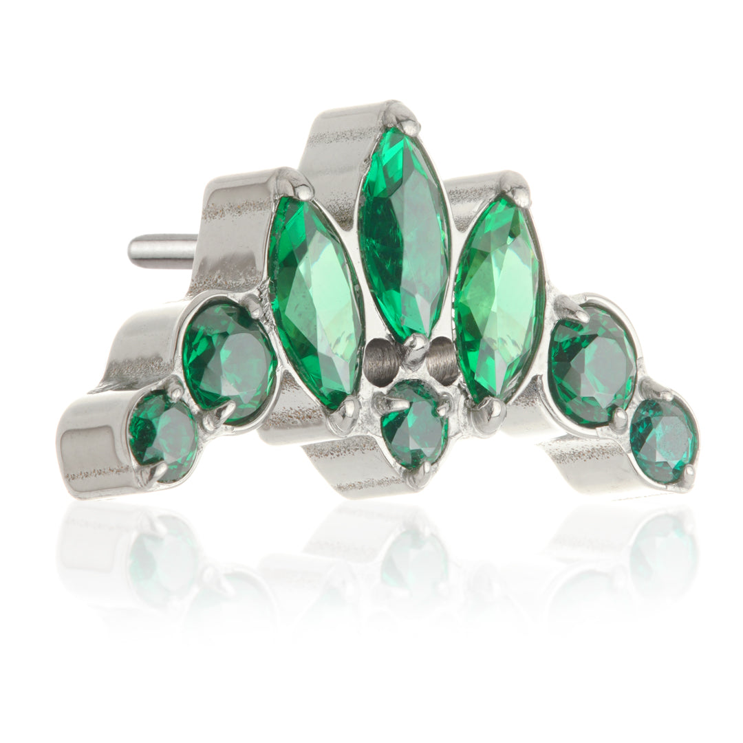 TiC Fleur De Lis Jewelled Threadless Attachment