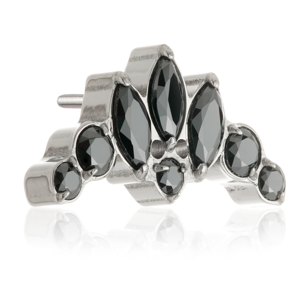 TiC Fleur De Lis Jewelled Threadless Attachment