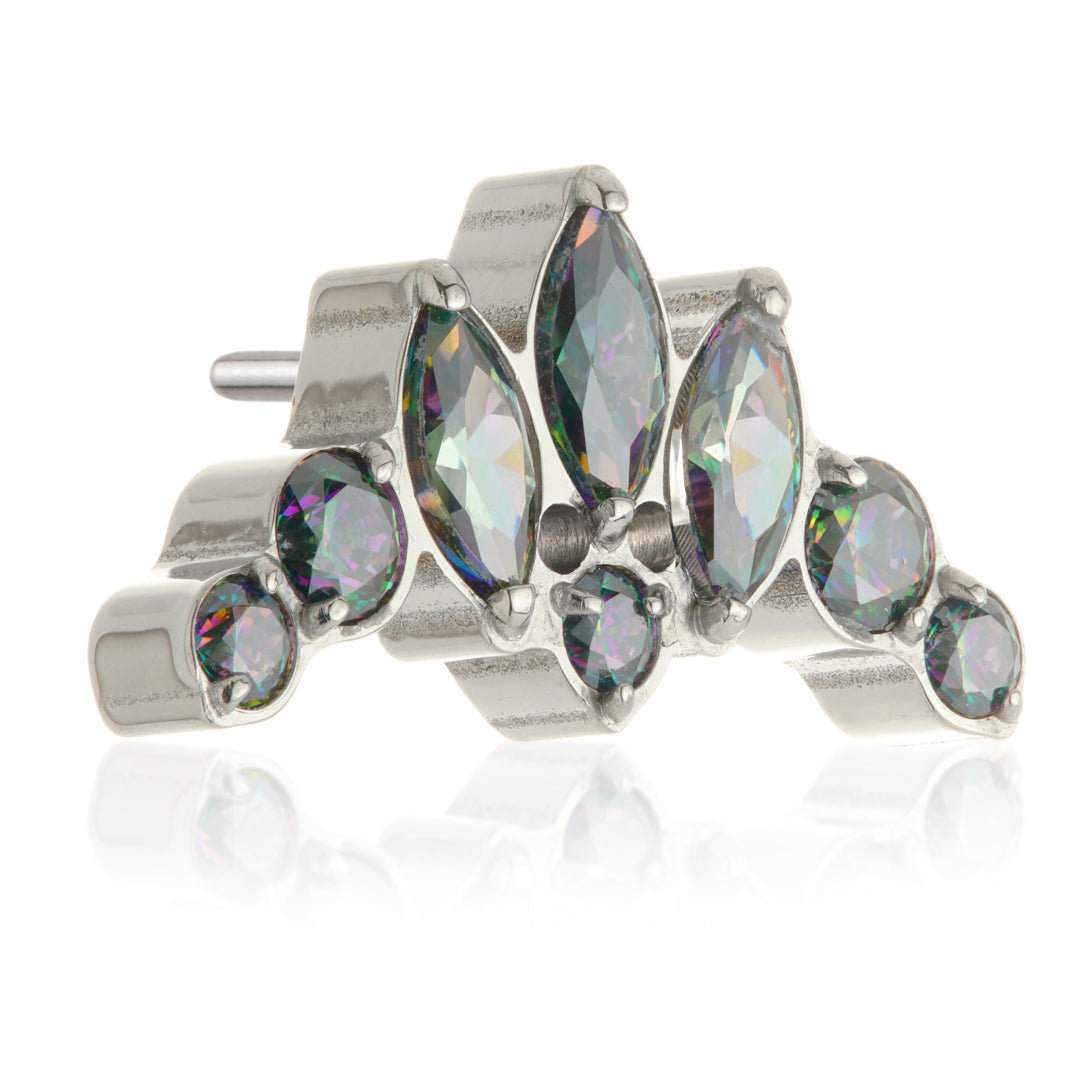 TiC Fleur De Lis Jewelled Threadless Attachment
